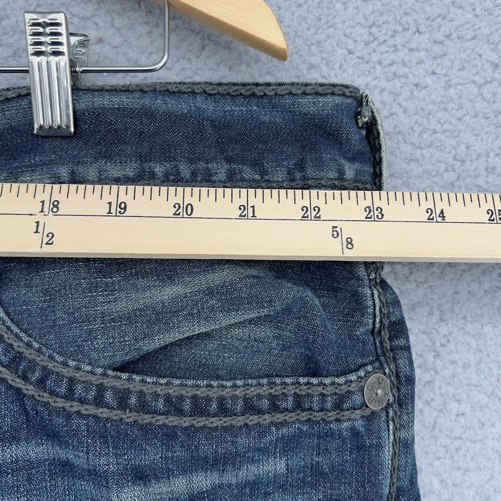 True Religion Mens 44x33 Ricky Relaxed Straight Leg Jeans Y2K Denim Made In USA